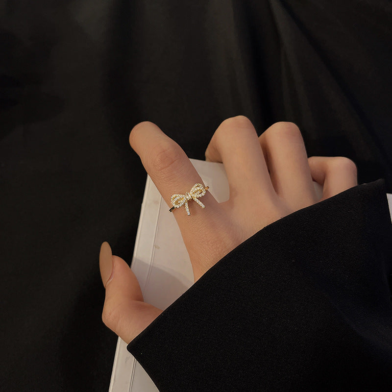 butterfly zircon ring