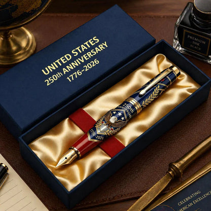 Father's Day gift 一 USA 250th Anniversary Notebook & Pen Set, 1776-2026 Patriotic Gift