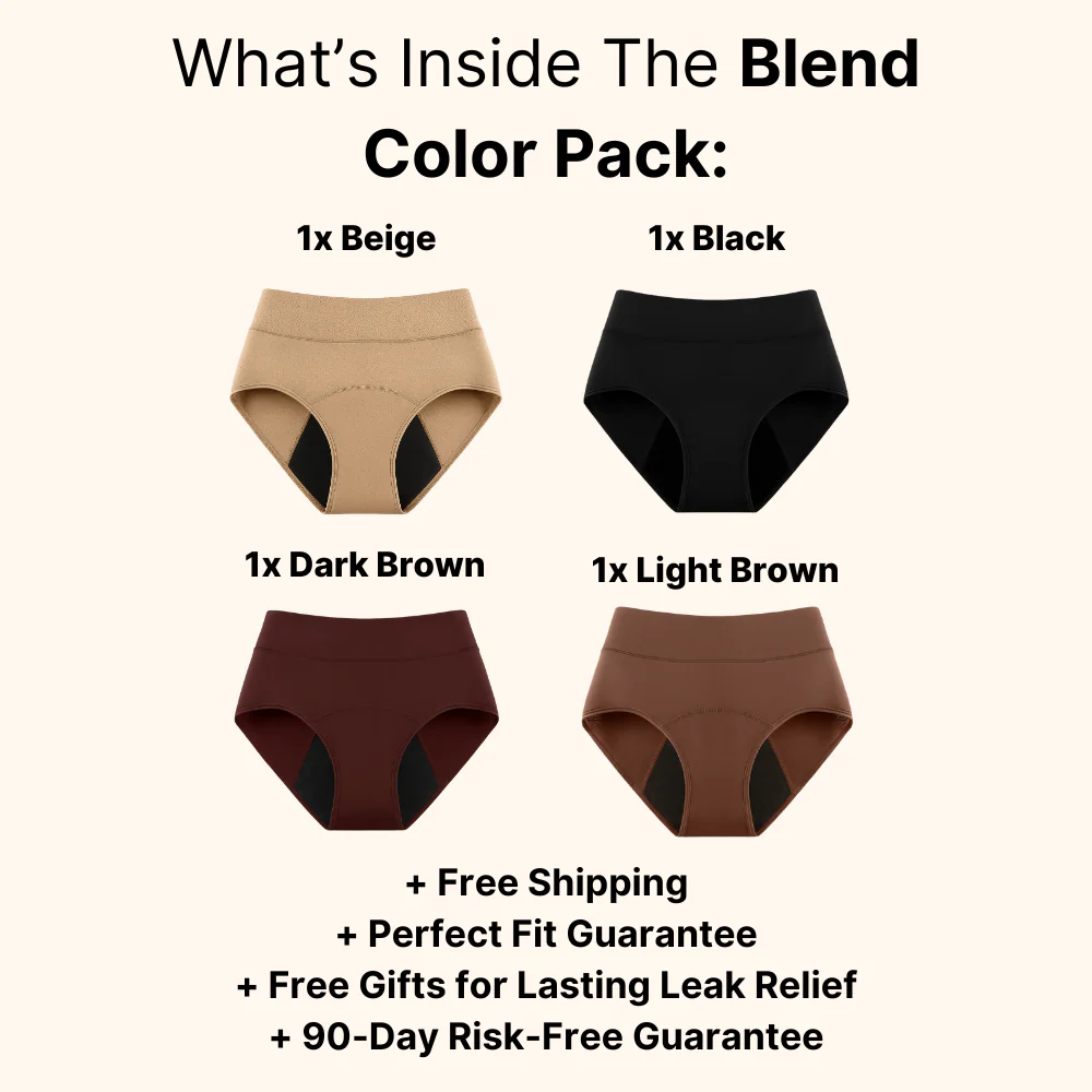 🎁🎁 Thanksgiving Sale 70% OFF Ends Today！|NESLEMY™  100% Leak-Proof Underwear 4-pack