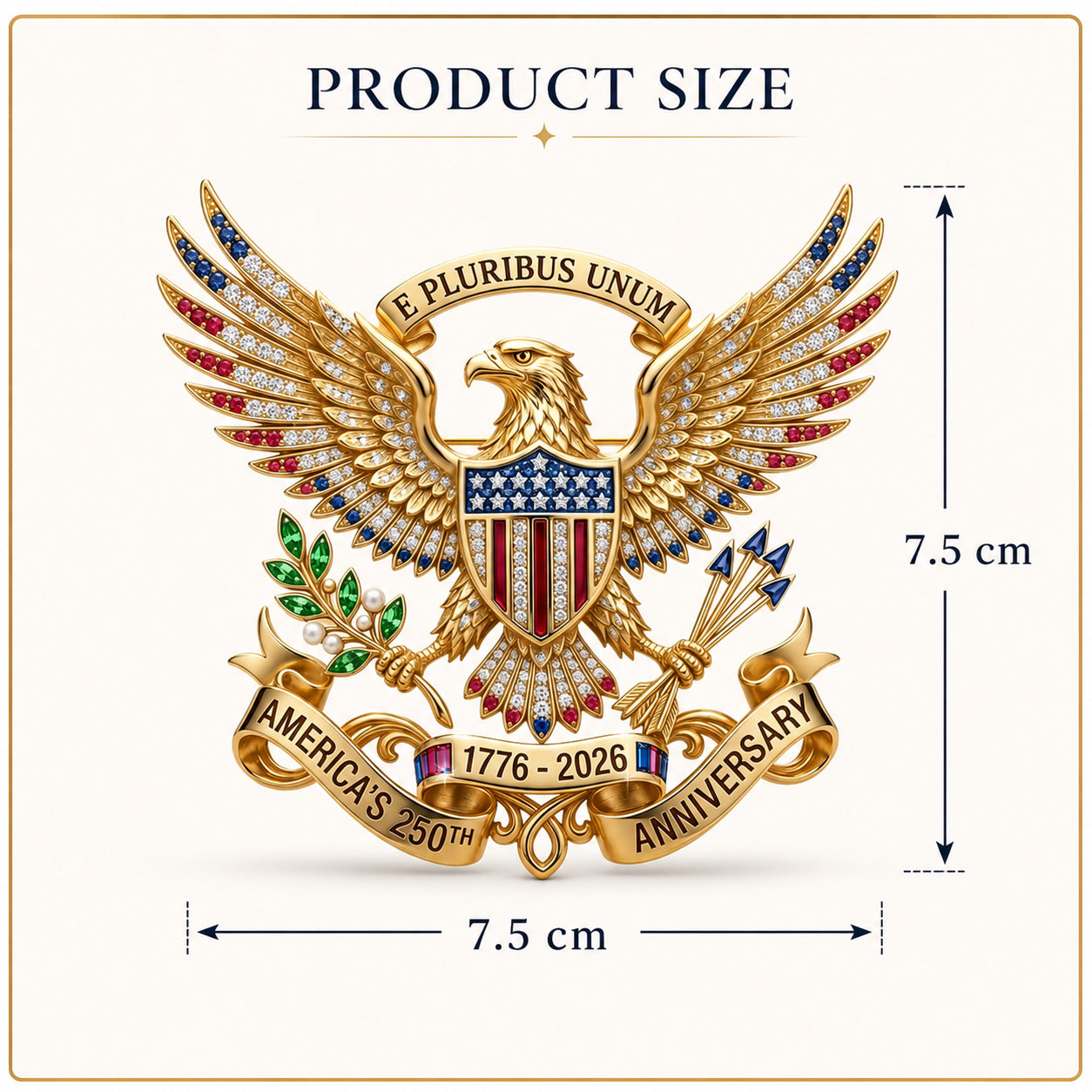 🔥🔥 Father's Day Special:US 250th Anniversary Brooch Pin