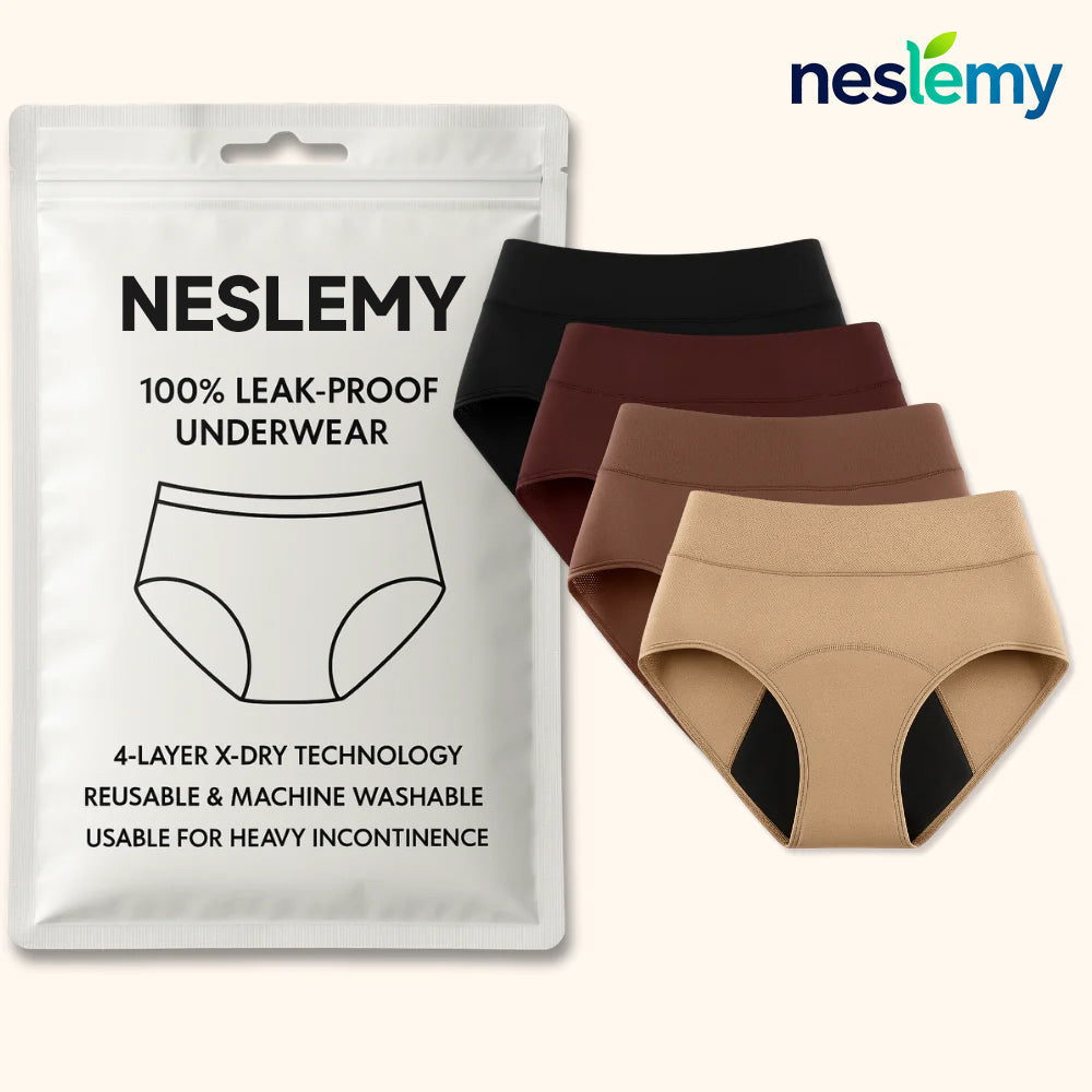 🎁🎁 Thanksgiving Sale 70% OFF Ends Today！|NESLEMY™  100% Leak-Proof Underwear 4-pack