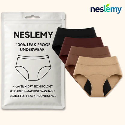 🎁🎁 Thanksgiving Sale 70% OFF Ends Today！|NESLEMY™  100% Leak-Proof Underwear 4-pack