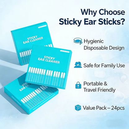 Fuudylove® Sticky Ear Cleaning Sticks - Gentle, Visible Ear Care