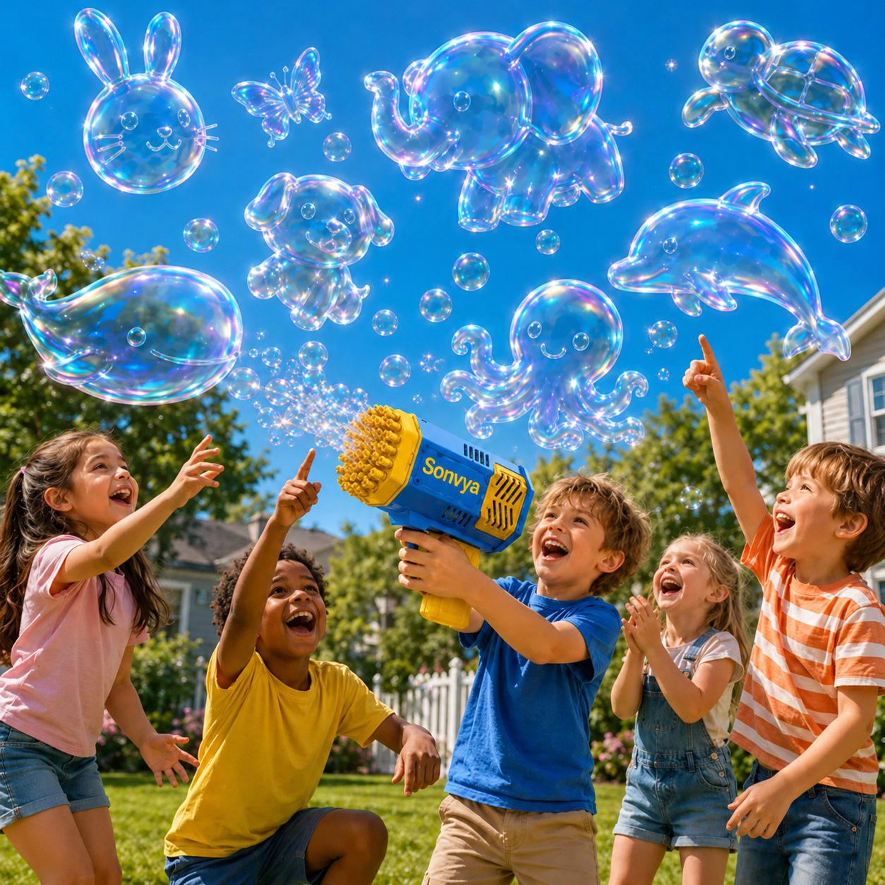 Perfect Gift for Kids | Super 3D Wonder Bubble Concentrate —— Animal & Ocean Fantasy Theme
