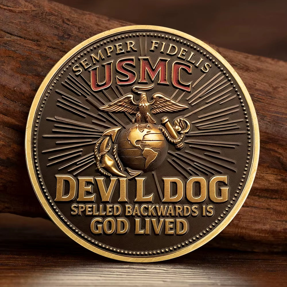 ❤️Devil Dog USMC 250th Birthday Commemorative Cap 🎁 Free Honor Coin With Every Cap Purchase