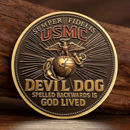 ❤️Devil Dog USMC 250th Birthday Commemorative Cap 🎁 Free Honor Coin With Every Cap Purchase