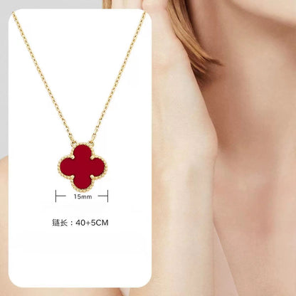 Four-leaf clover necklace